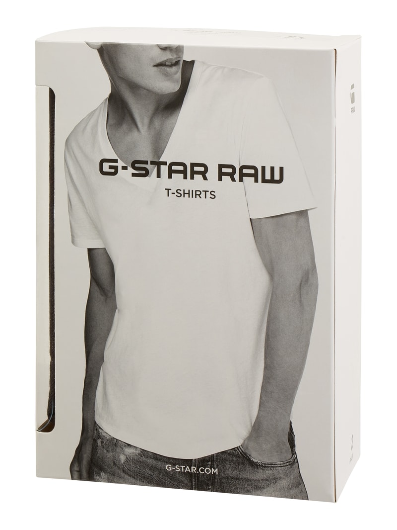 Regular Fit T-Shirt im 2er-Pack in schwarz