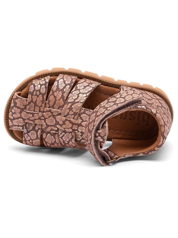 bisgaard Leder-Halbsandalen in Braun/ Rosa günstig kaufen