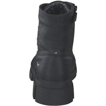 Mustang Schnür Boots in schwarz