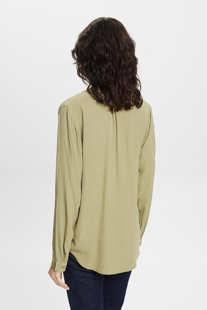Basic-Bluse mit V-Ausschnitt