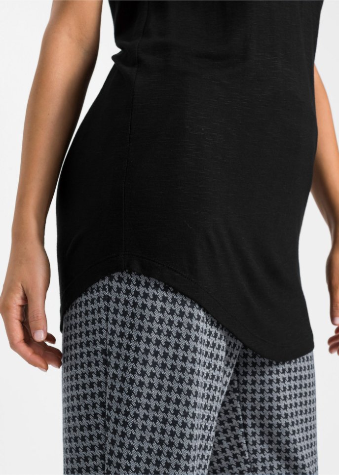 Longshirt mit Knöpfen