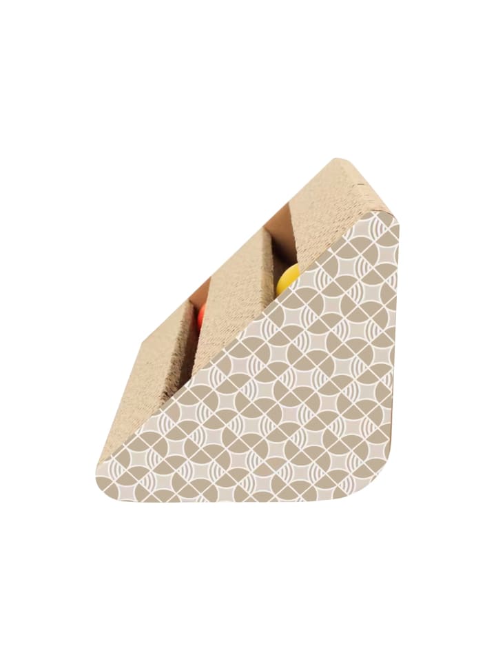 Intirilife Katzenkratzbrett Katzenspielzeug in Braun - 27.5 x 23.5 x 17.5 cm günstig kaufen onesize