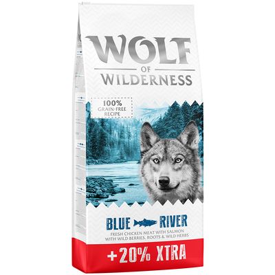 12 + 2,4 kg gratis! 14,4 kg Wolf of Wilderness - getreidefrei