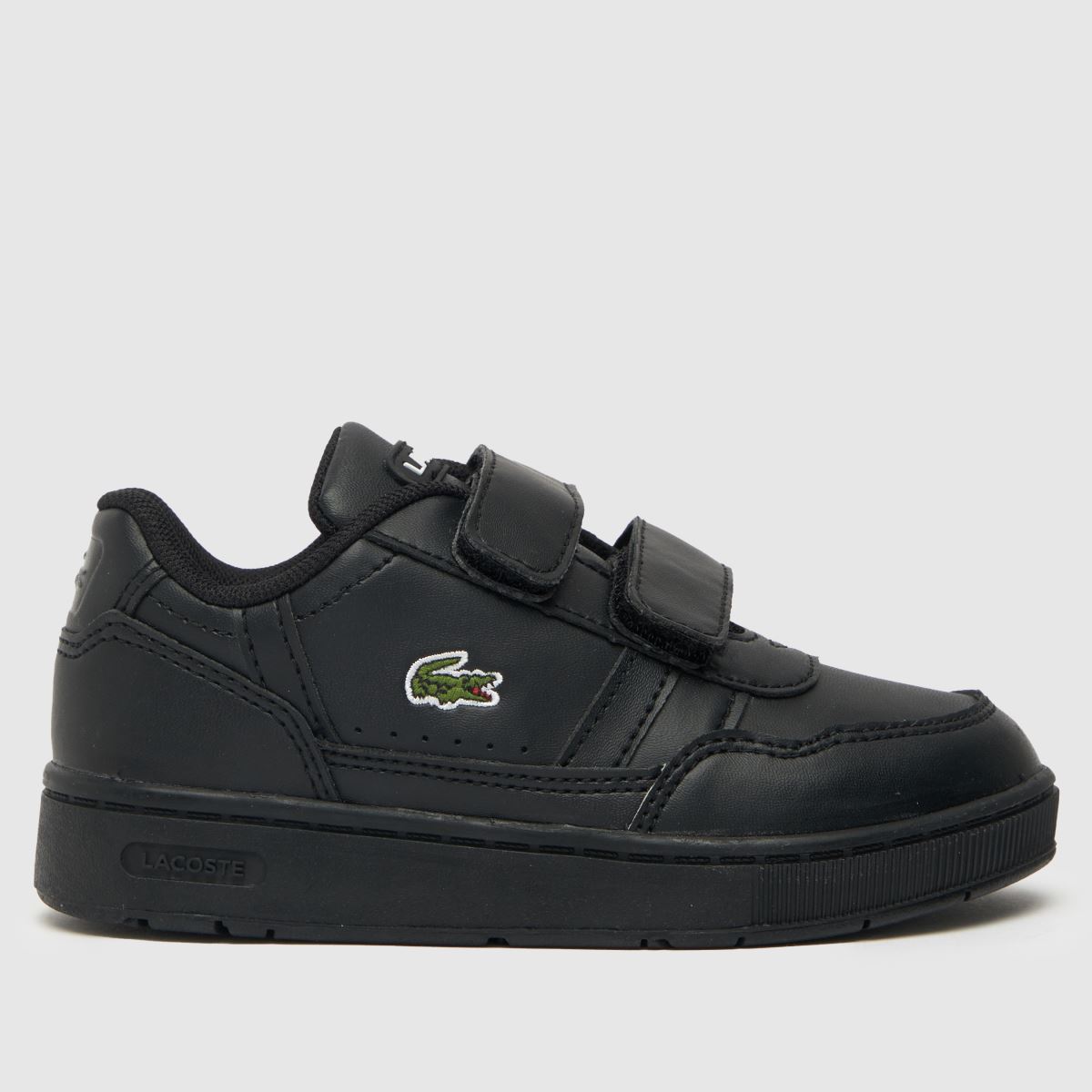 Černé batolecí tenisky Lacoste s klipem