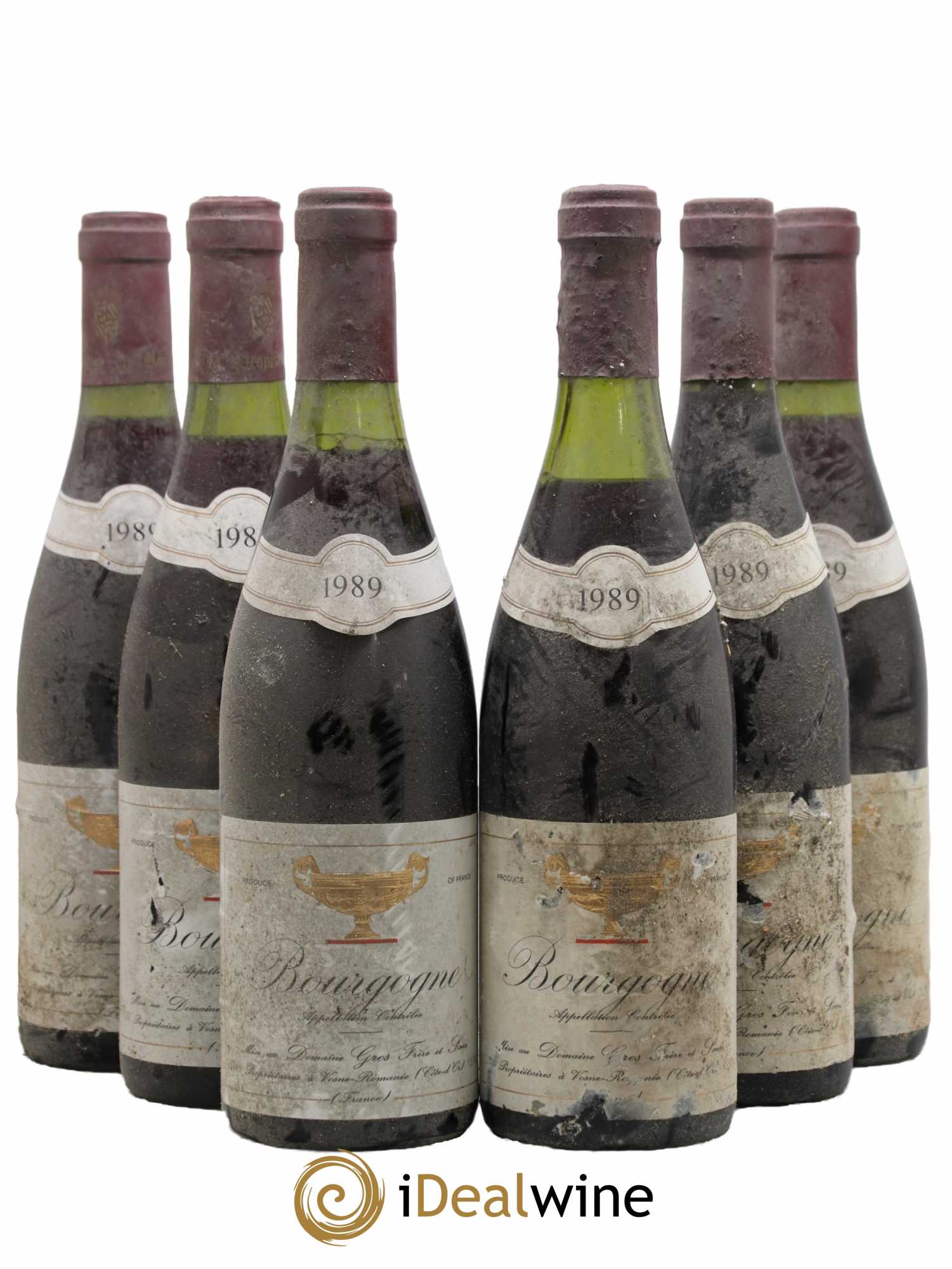 Bourgogne Gros Frère & Soeur  1989 - Lot de 6 Bouteilles
