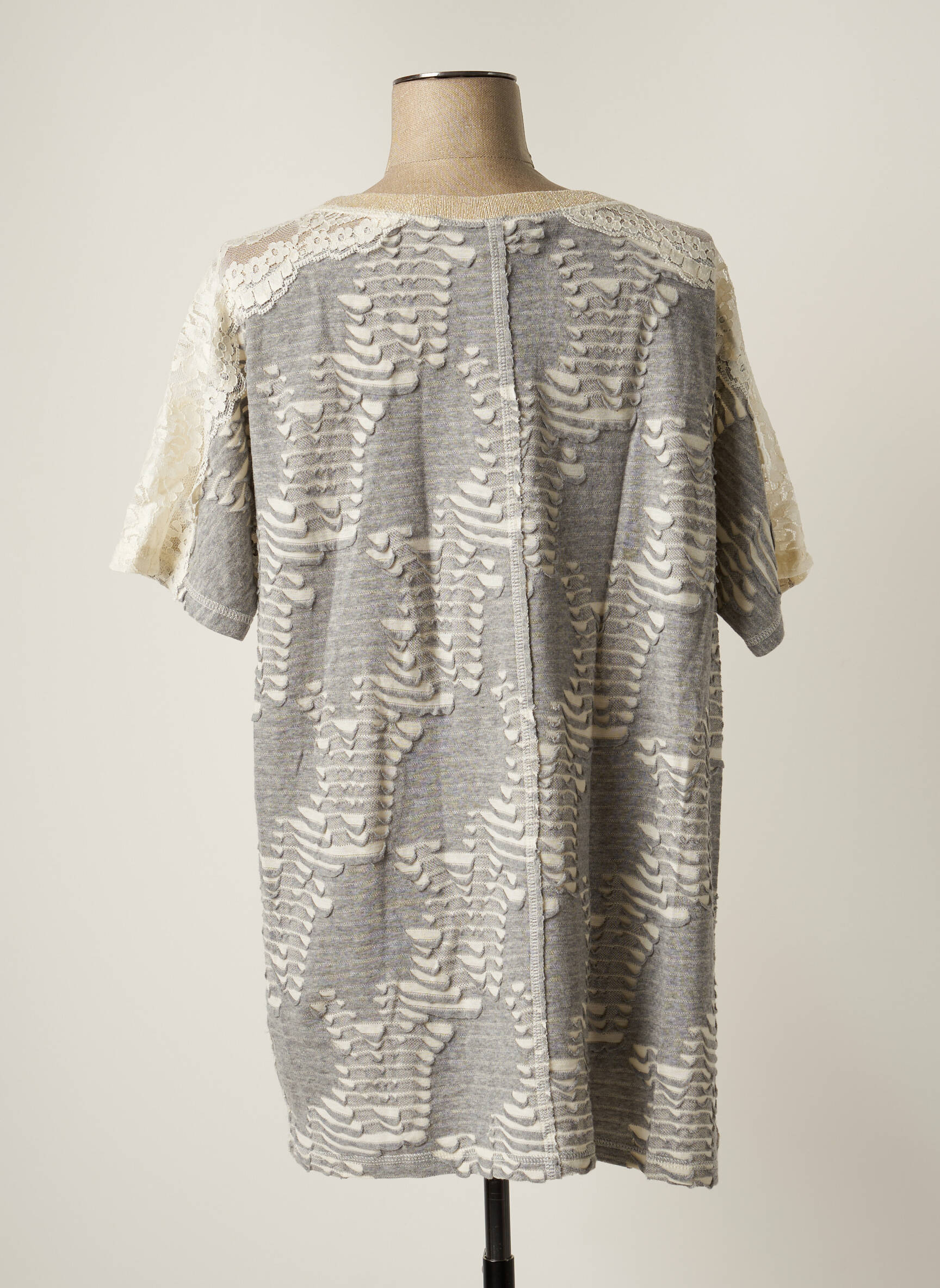 Cristina Gavioli Tuniquemanchecourte Femme couleur gris
