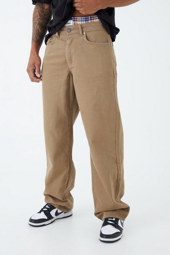 Lockere Jeans mit Boxer-Bund