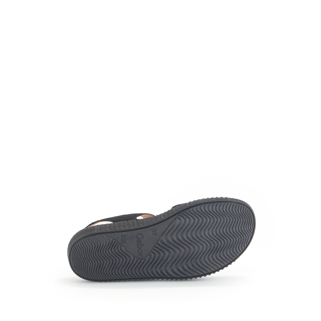 Gabor fashion Plateau Sandale schwarz