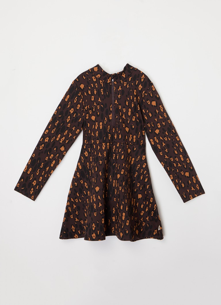 Abito corto Rodini con stampa leopardata