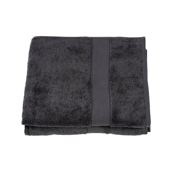 Frottier-Serie Hotel Duschtuch, 2er Set, anthrazit