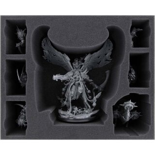 Feldherr Schaumstoffeinlage für Mortarion + Foetid Bloat-drone + 5 Miniaturen