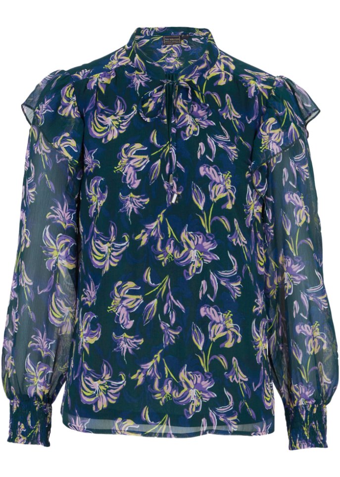 Bluse mit Volants