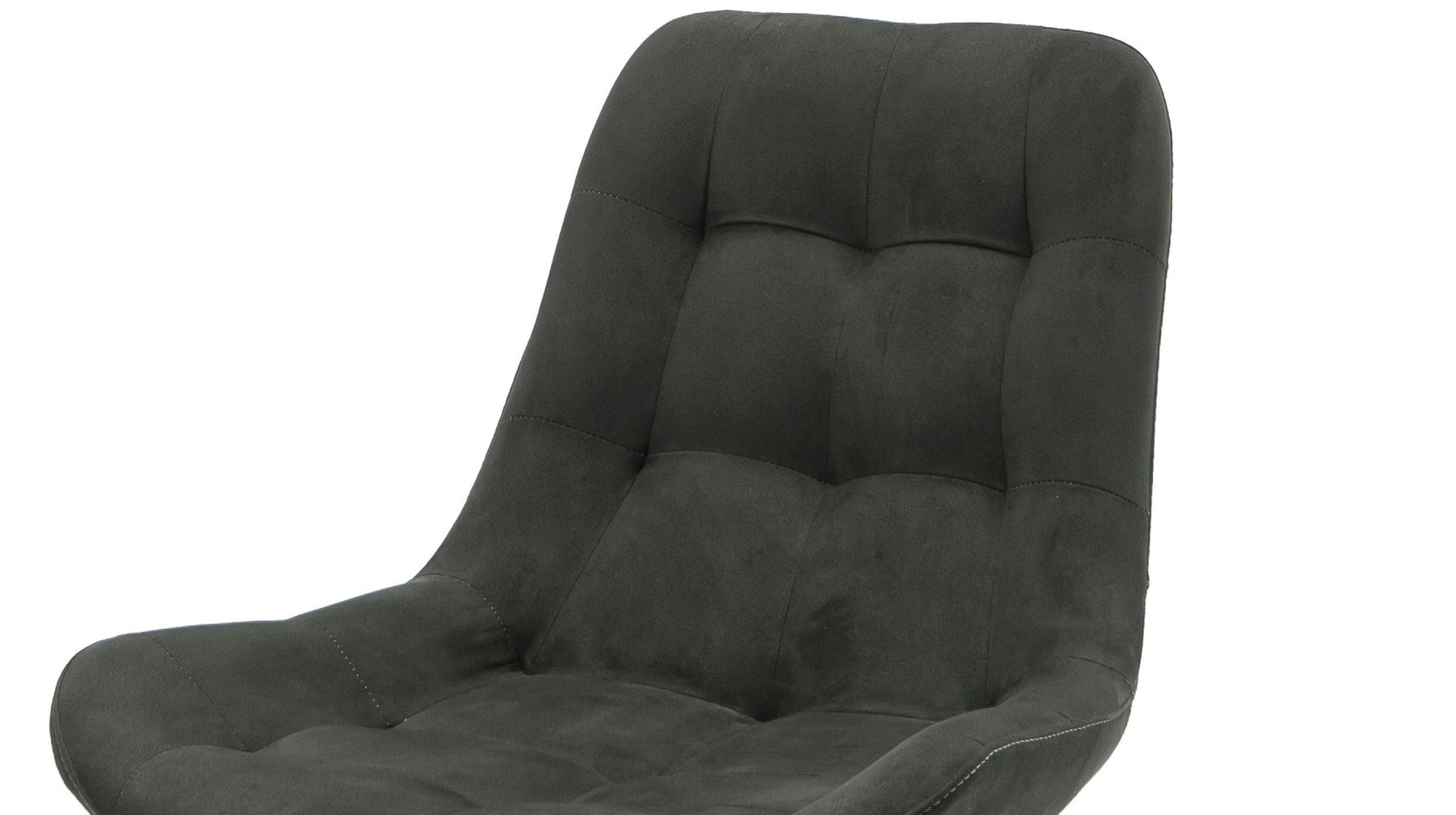 Massivart® Polsterstuhl Polsterstuhl Belfast / anthrazit / Schalenstuhl, Standbeine in geölter Wildeiche / Sitz- Rückenfläche mit Absteppungen
