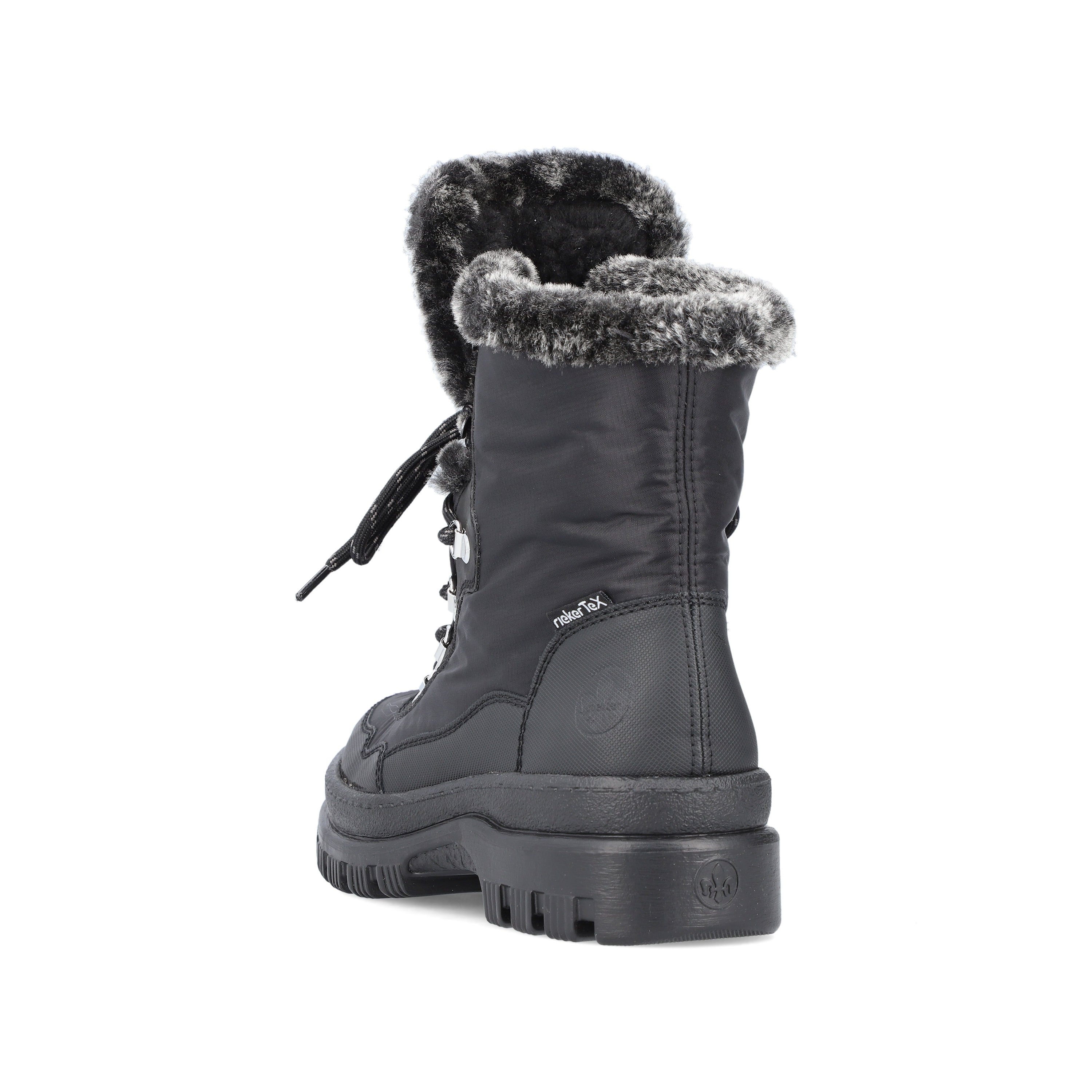 Rieker Damen Schnürstiefel tiefschwarz