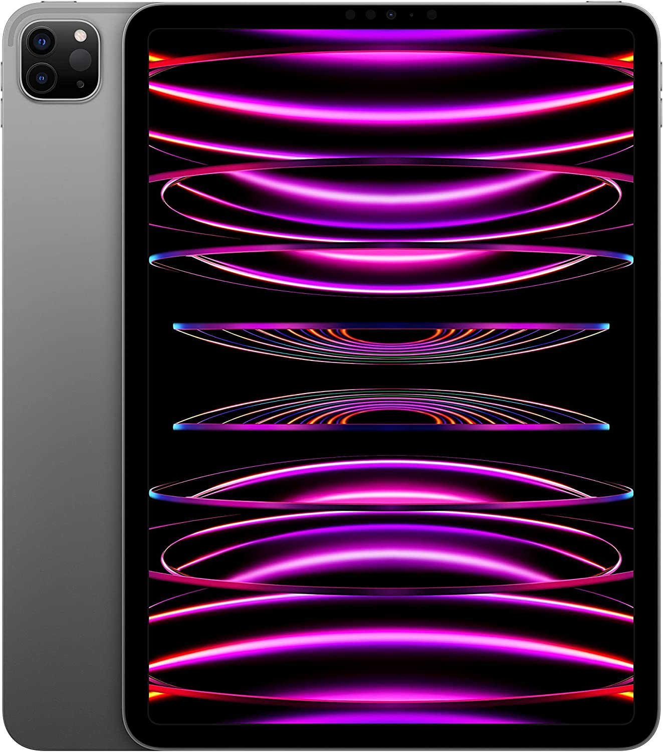 Apple iPad Pro 11-inch (4th Generation): with M2 chip, Liquid Retina Display, Wi-Fi 6E, 12MP front/12MP and 10MP Back Cameras, Face ID, All-Day Battery Life – Silver