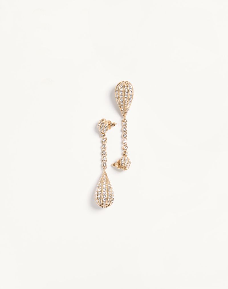 Brincos Poetique Des Gouttes em metal e cristais Swarovski®