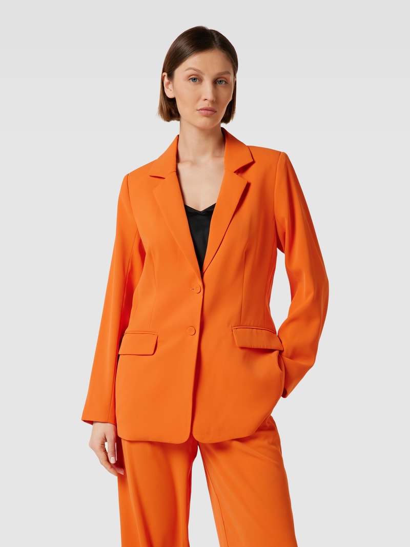 Blazer mit Reverskragen in orange