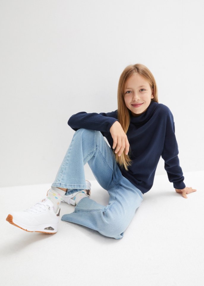 Mädchen Rollkragen-Pullover