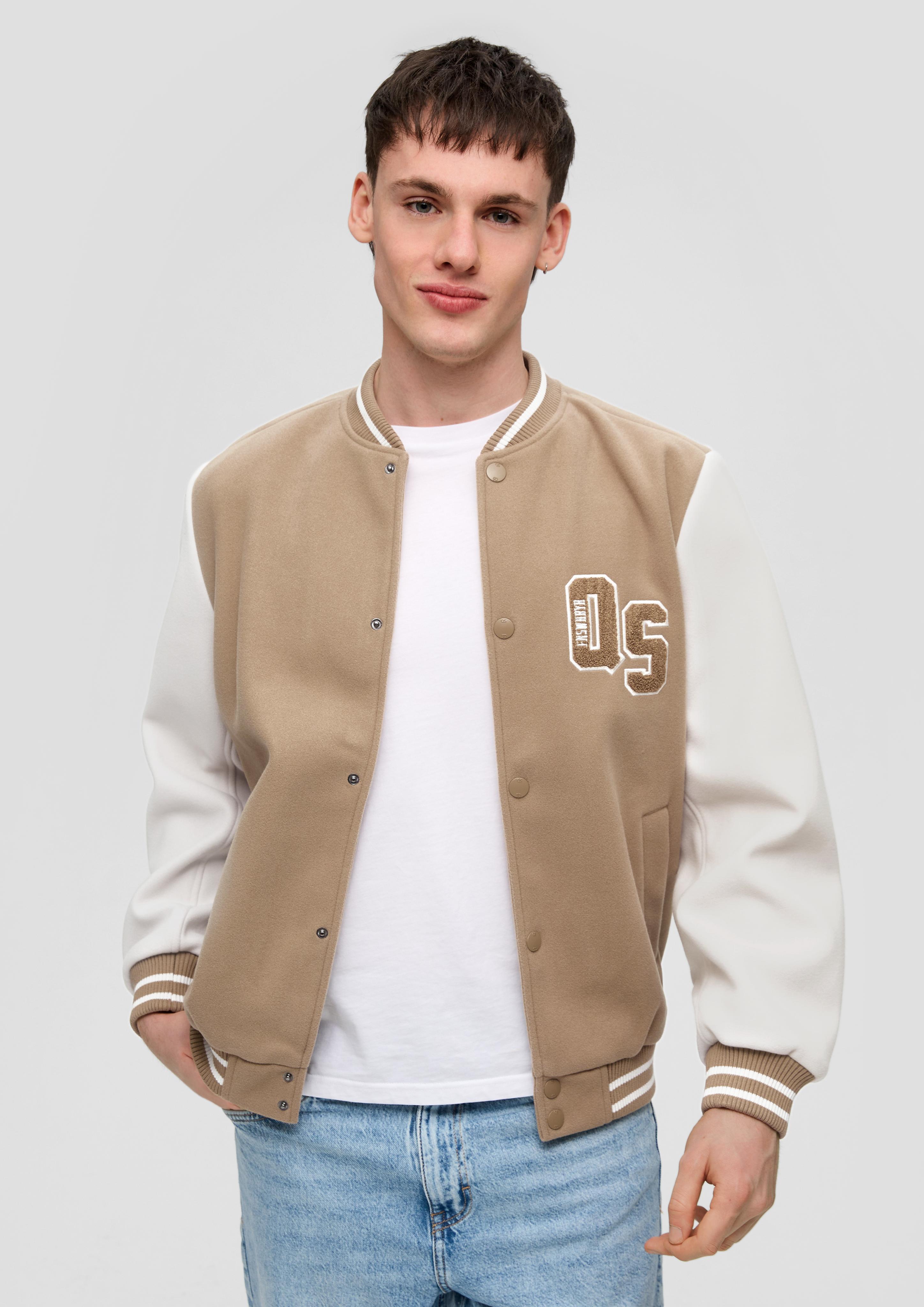 College-Jacke mit Frottee-Logo  2145739-8470
