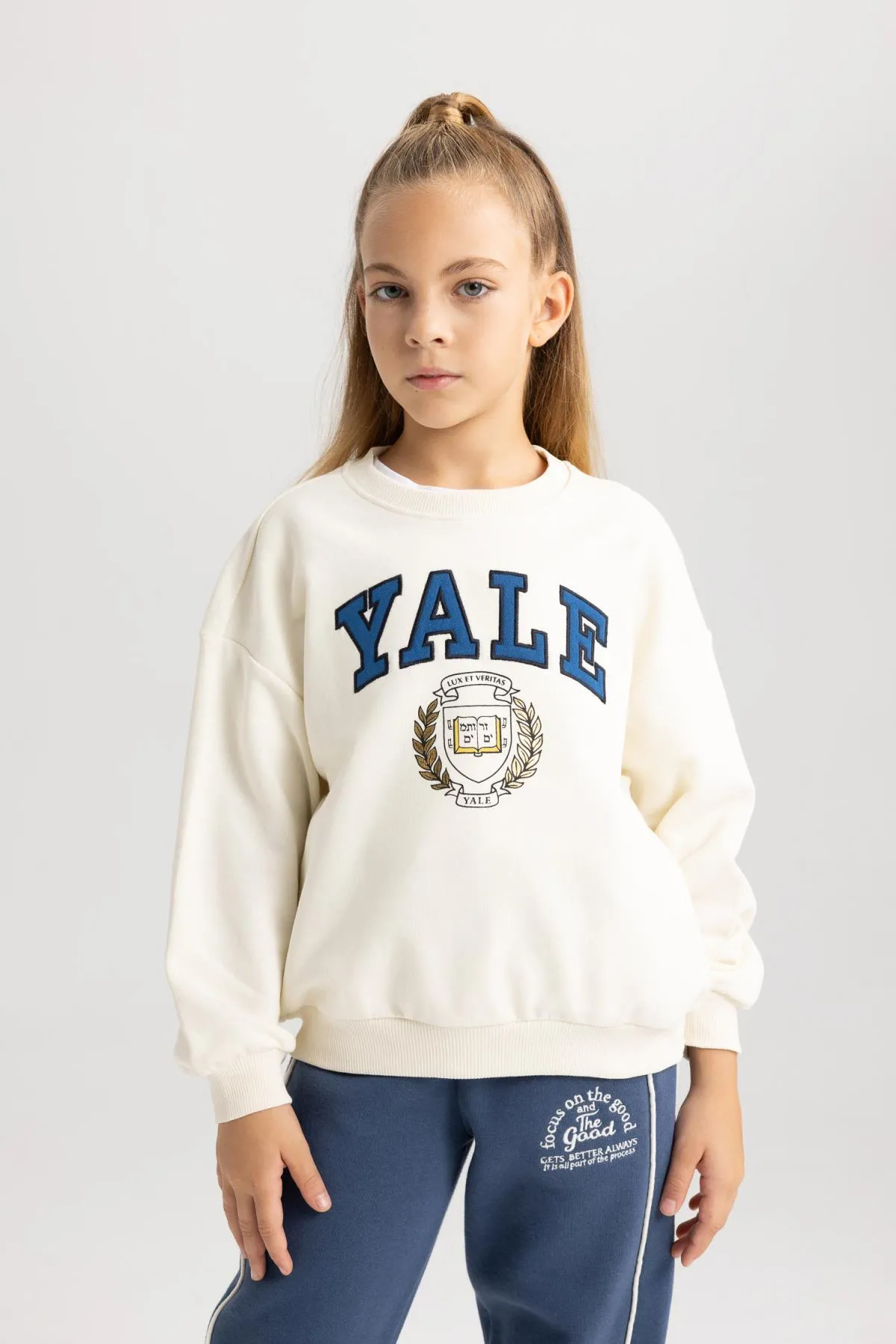 DeFacto  Yale University Relax Fit Rundhals-Sweatshirt für Mädchen