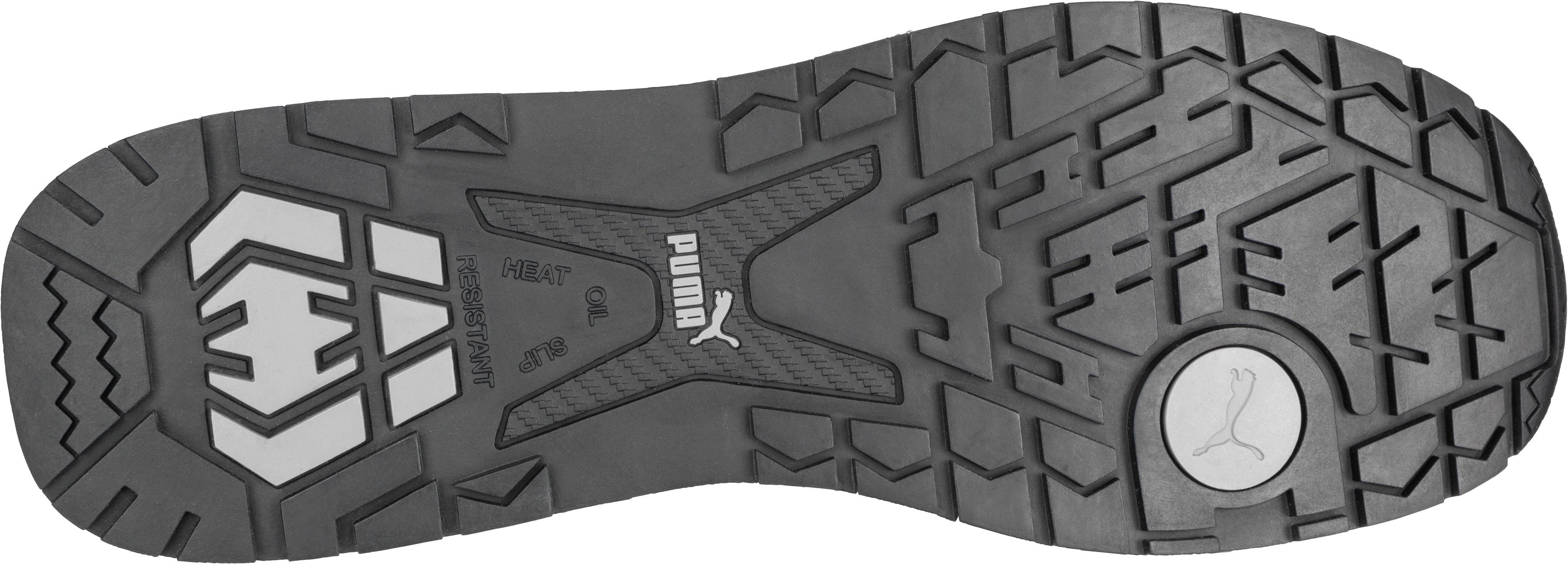 PUMA Safety Elevate Knit Black Sicherheitsschuh S1P, SAFETY KNIT®, evercushion® BA+ Fußbett, DGUV 112-191, ESD