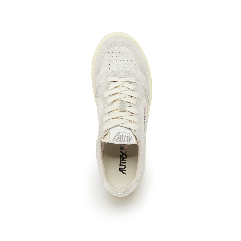 Autry Wmns Medalist Low mixsuede cream/wht