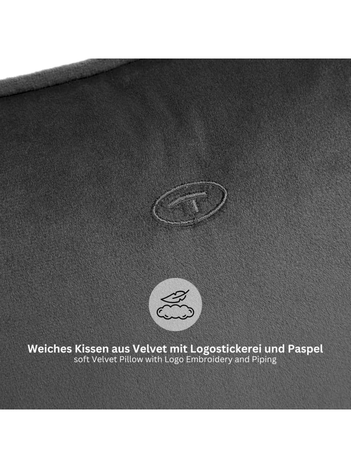 Tom Tailor TT Kissenhülle 2er Set VelvetSignature 45 x 45 cm in Anthrazit günstig kaufen 45 x 45 cm