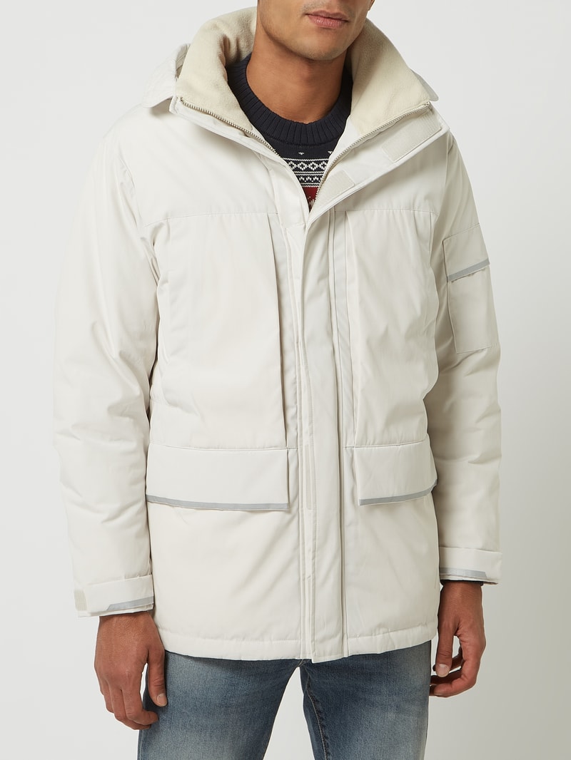 Parka mit abnehmbarer Kapuze Modell 'Franz' in weiß