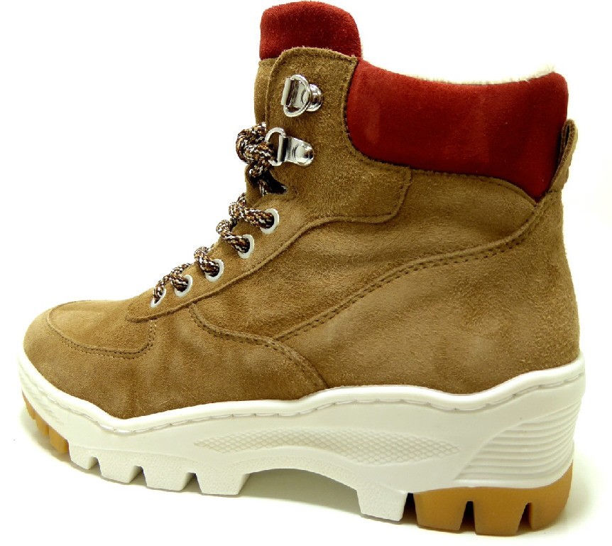 TAMARIS Schnür-Stiefeletten beige