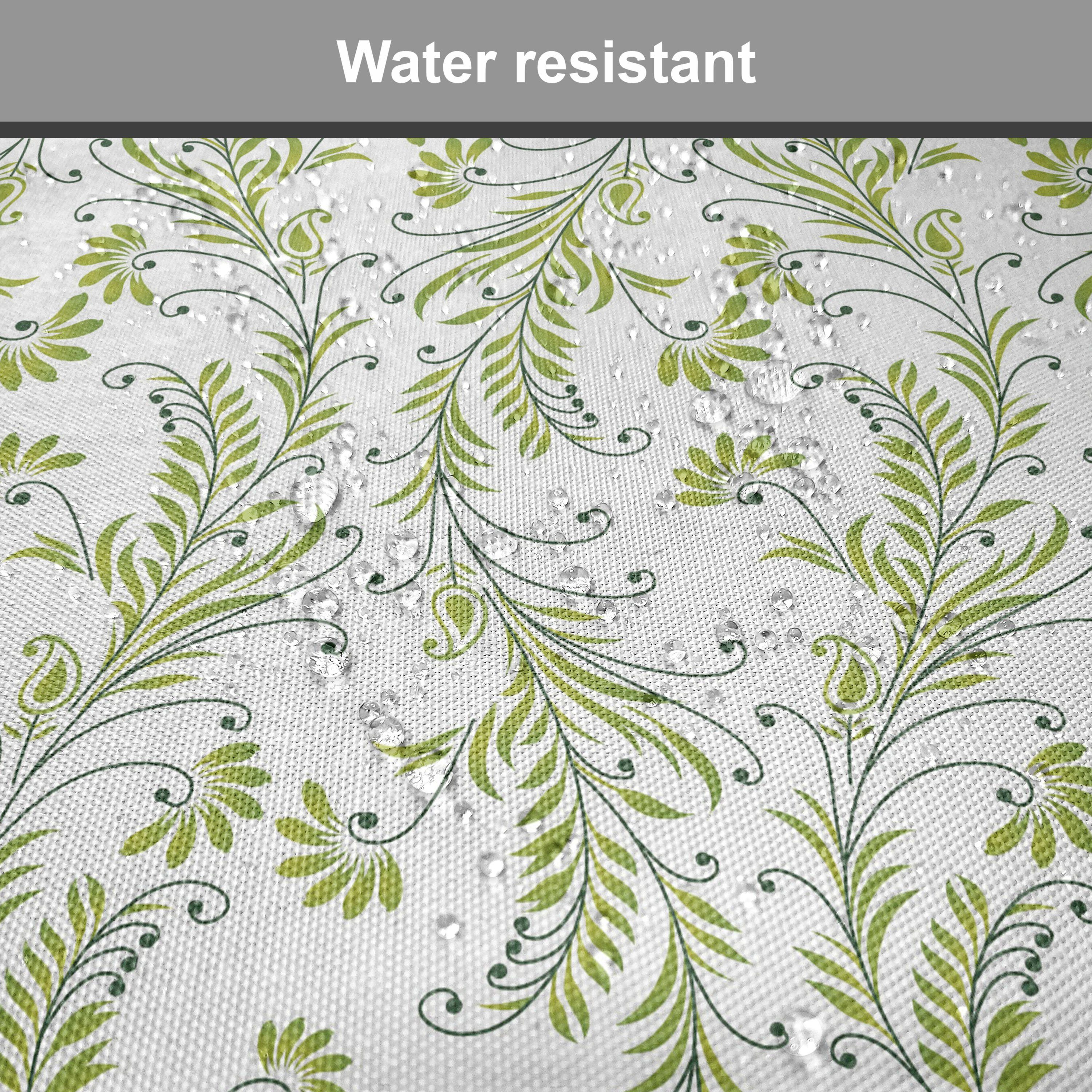 Abakuhaus Stuhlkissen Dekoratives wasserfestes Kissen mit Riemen für Küchensitze, Paisley Alte Blatt-Strudel-Blumen