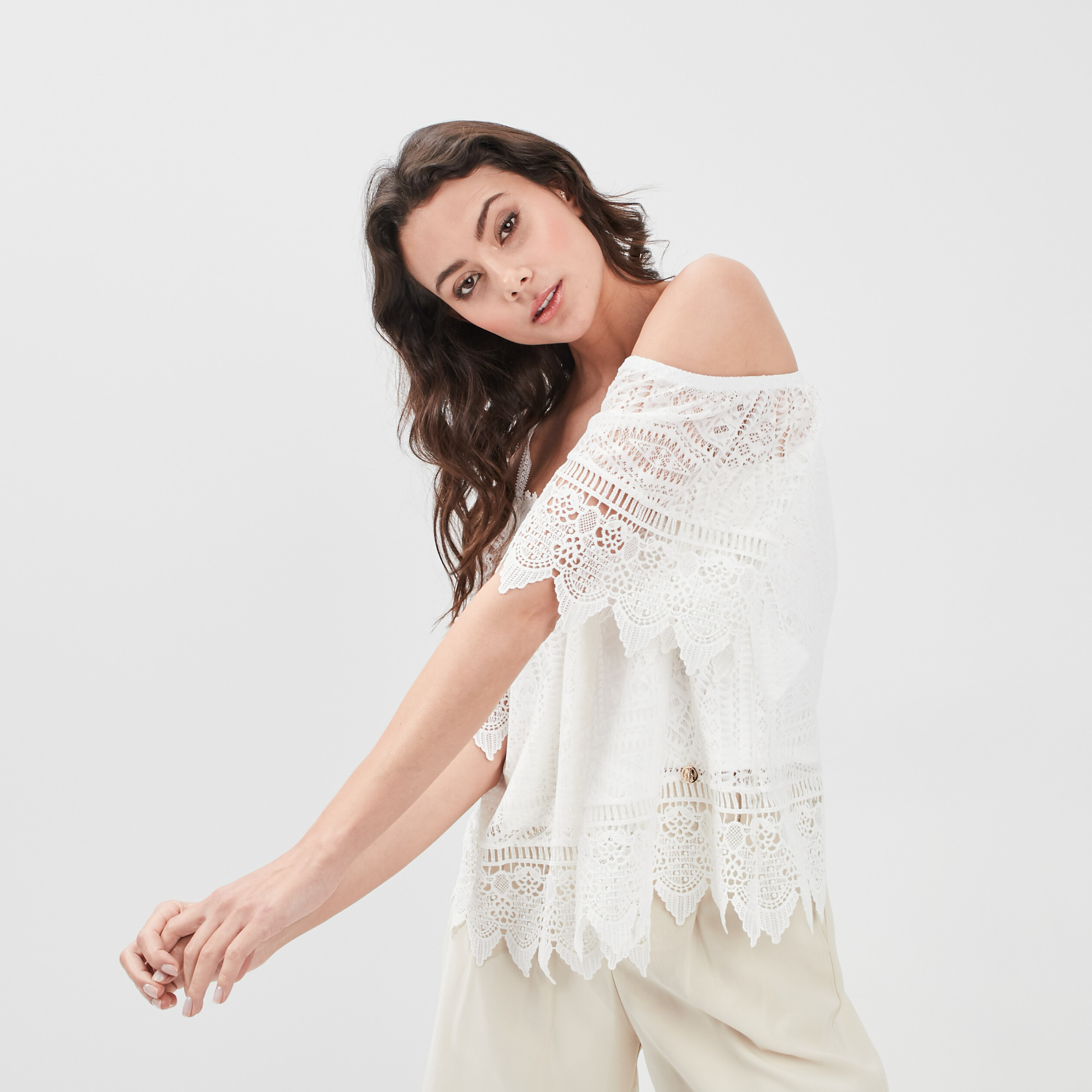 T-shirt manches courtes ivoire femme | La Halle