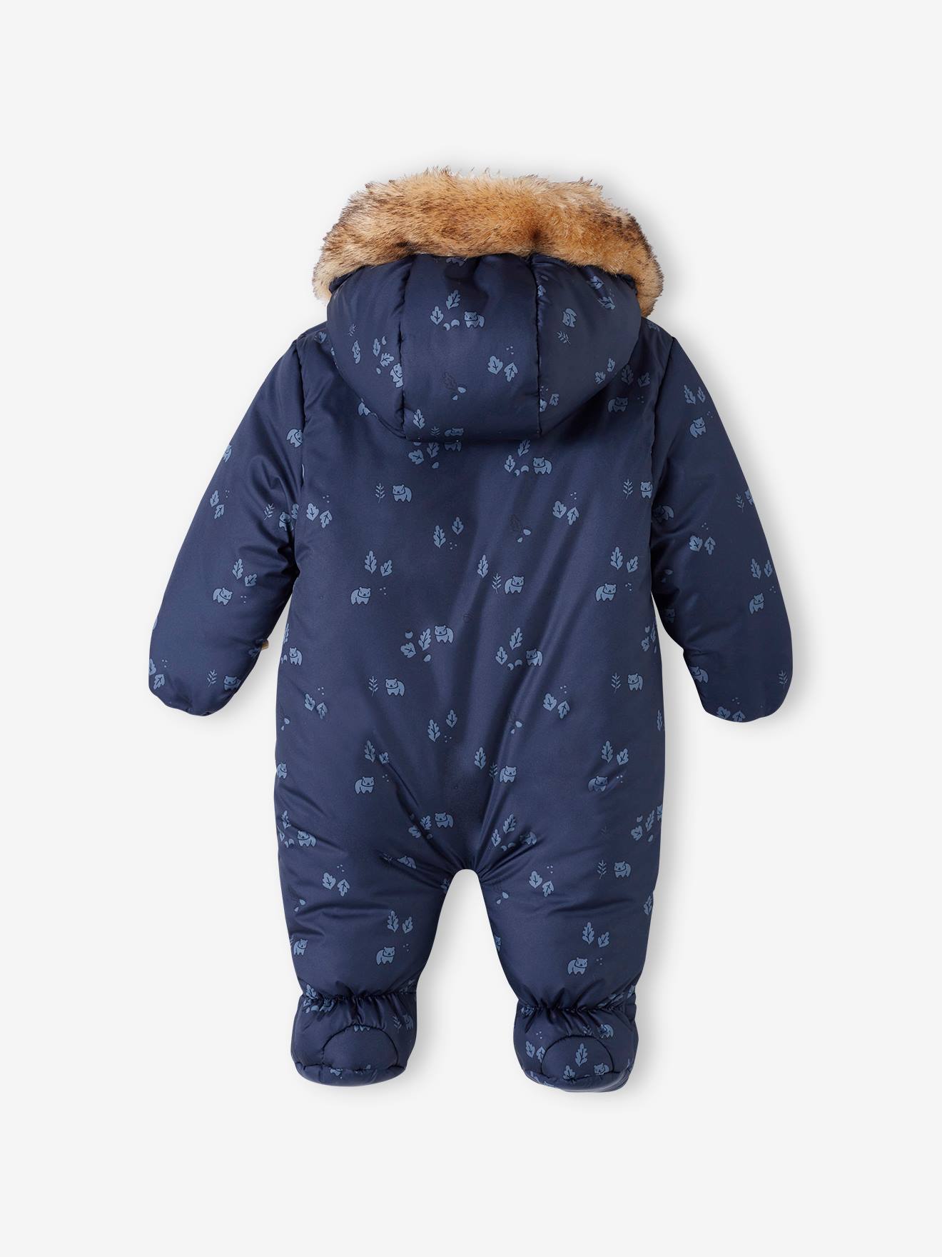 Vertbaudet Baby Winter-Overall mit Recycling-Polyester, gefüttert - nachtblau
