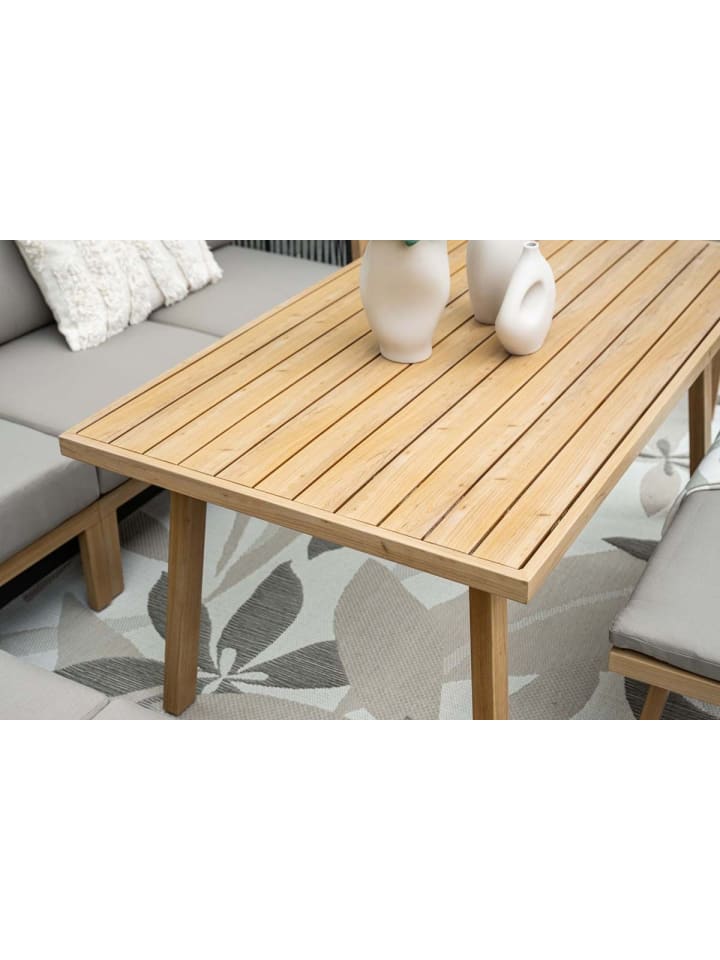 GMD Living Gartenmöbel Sitzgruppe DECALA mit Sitzbank, Dining Lounge in Teakholz Optik günstig kaufen onesize