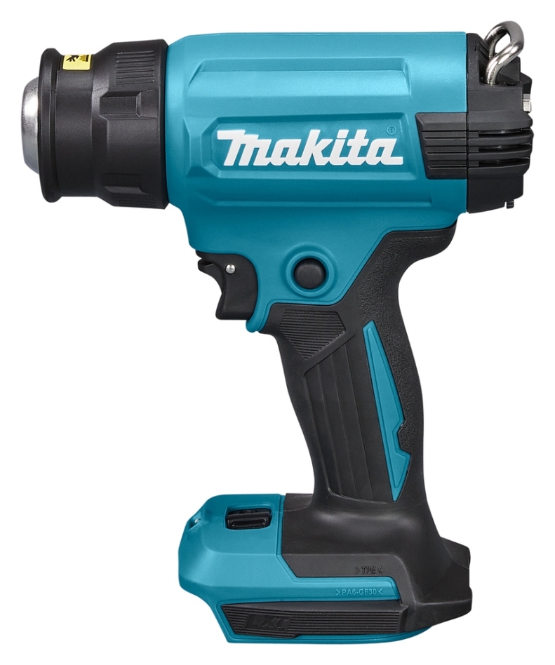 Pistol cu aer cald Makita DHG181ZK 18V fără baterii și încărcător, în cutie de plastic