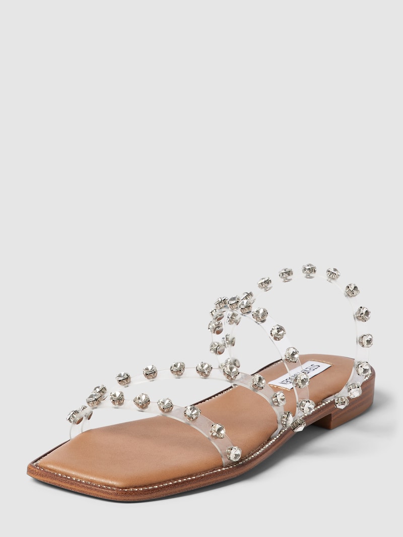 Sandalen mit Ziersteinbesatz Modell 'SKYLER' in sand