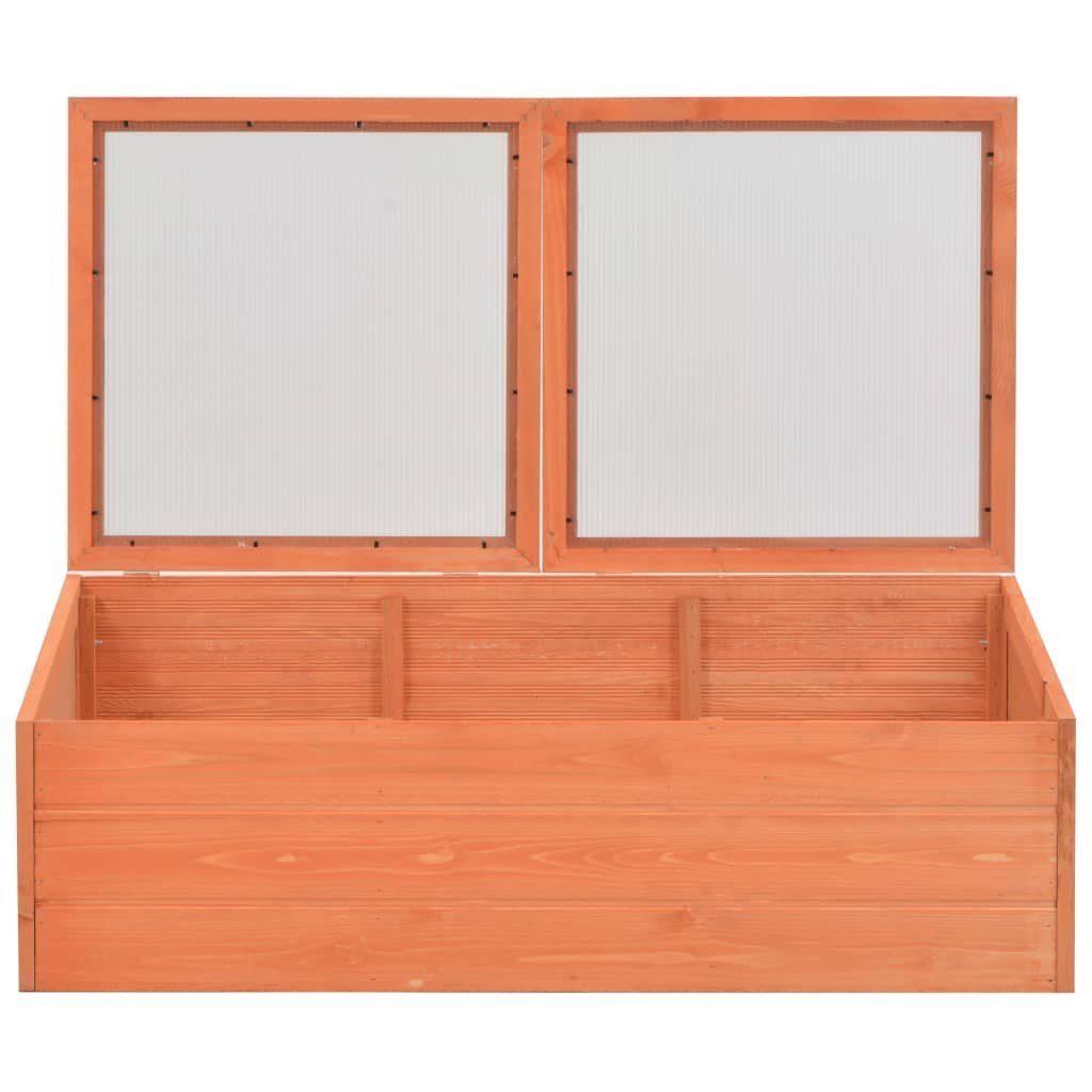 vidaXL Gewächshaus Anzucht Blumen Obst Gemüse Gewächshaus Holz 100x50x34 cm