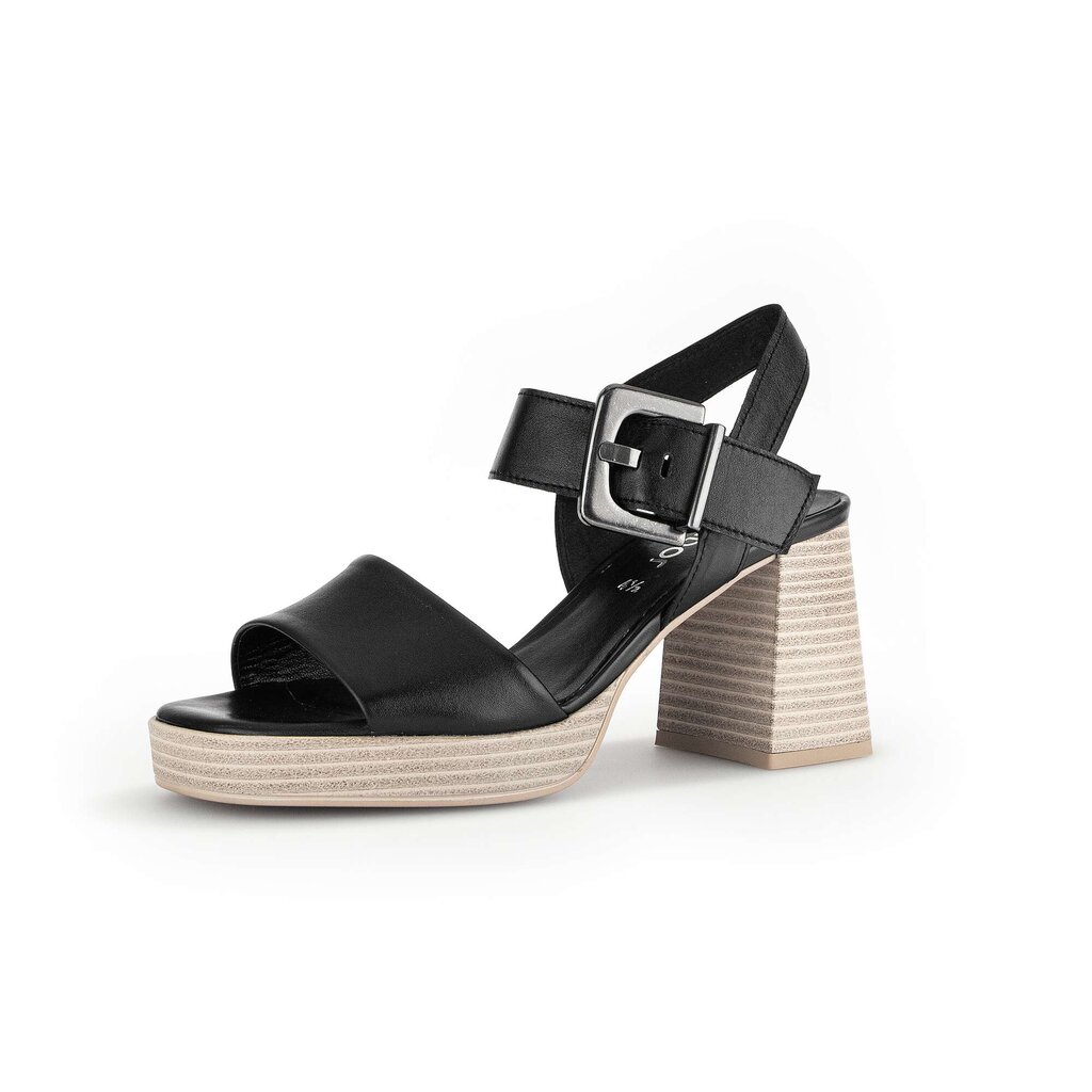 Gabor fashion Plateau Sandale schwarz