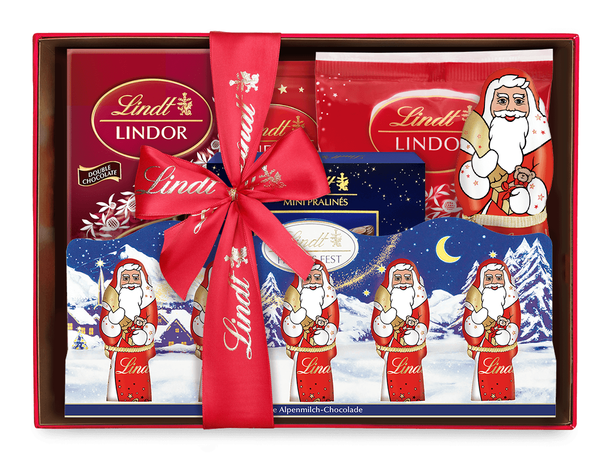 Lindt Weihnachtsgeschenkkorb Milch, 702g