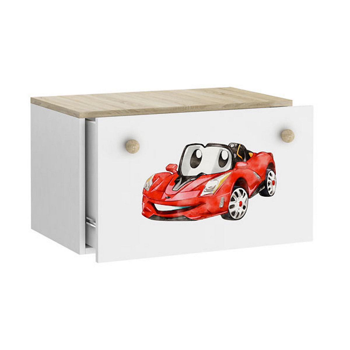 Spielzeugtruhe Sitztruhe Inga 70cm Motiv wählbar mit 1 Schublade