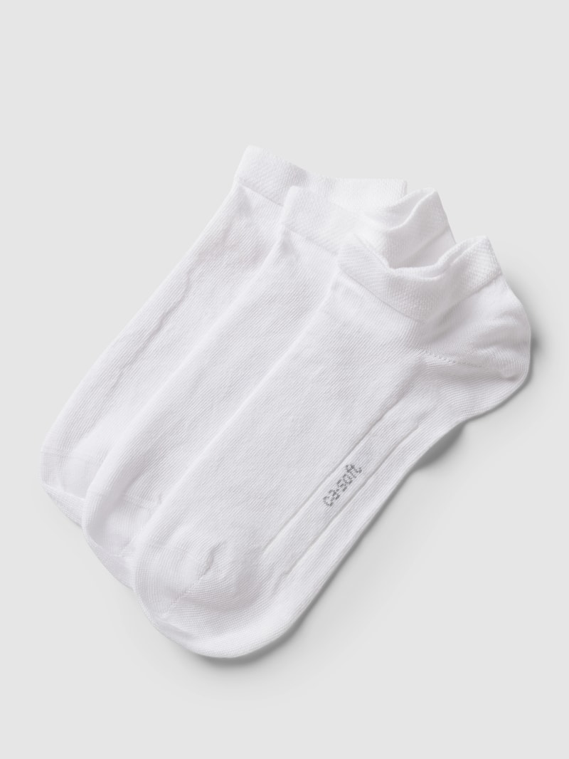 Sneakersocken mit Label-Detail im 3er-Pack in weiß