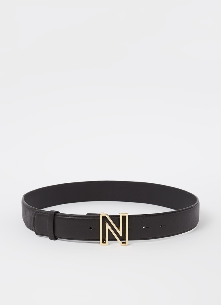 Brâu din piele de miel NIKKIE cu logo