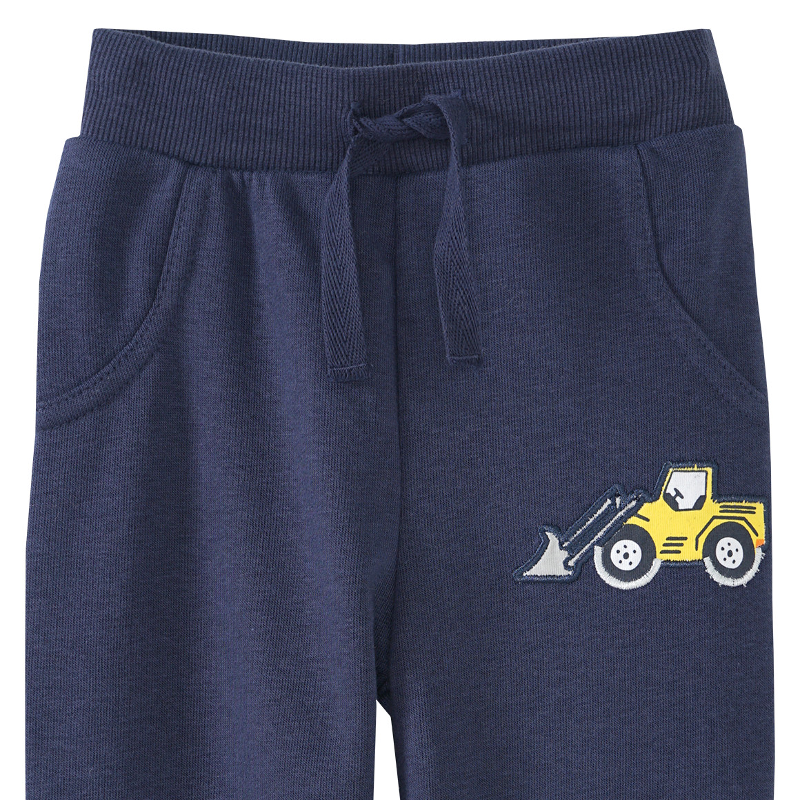 Baby Jogginghose mit Radlader-Applikation