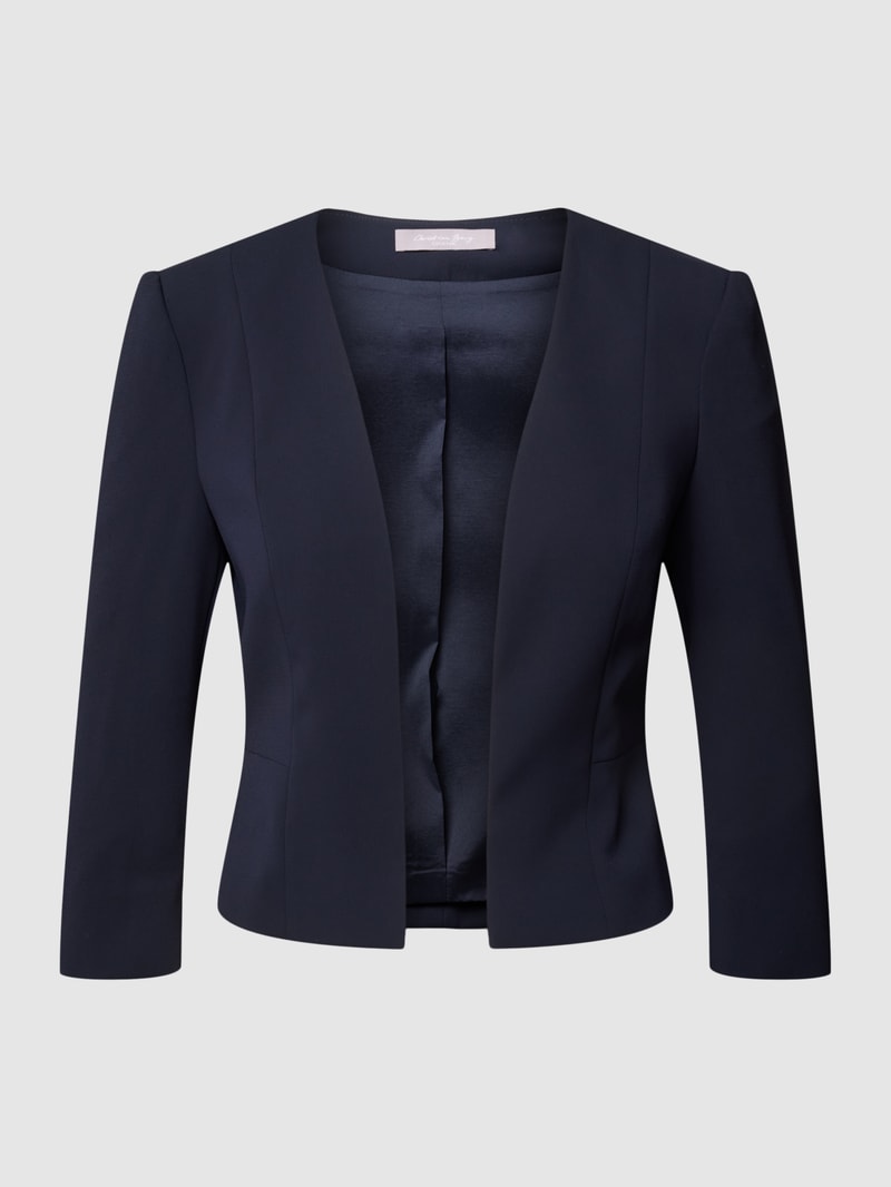 Bolero mit 1/2-Ärmel in marineblau meliert