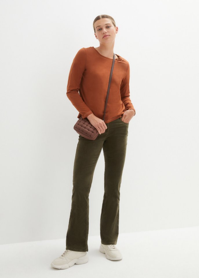 Langarmshirt mit Zierknöpfen