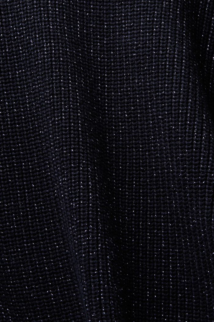 Rippstrickpullover mit Glitzereffekt
