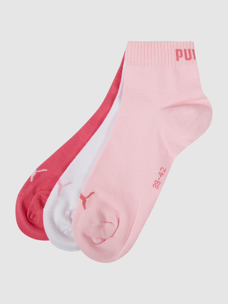 Socken im 3er-Pack in fuchsia
