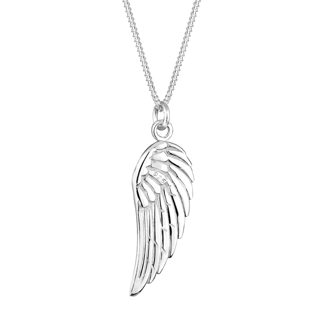 Elli Elli Collier Femmes Ange Pendentif Ailes Symbole Tendance Boho en Argent Sterling Bijoux