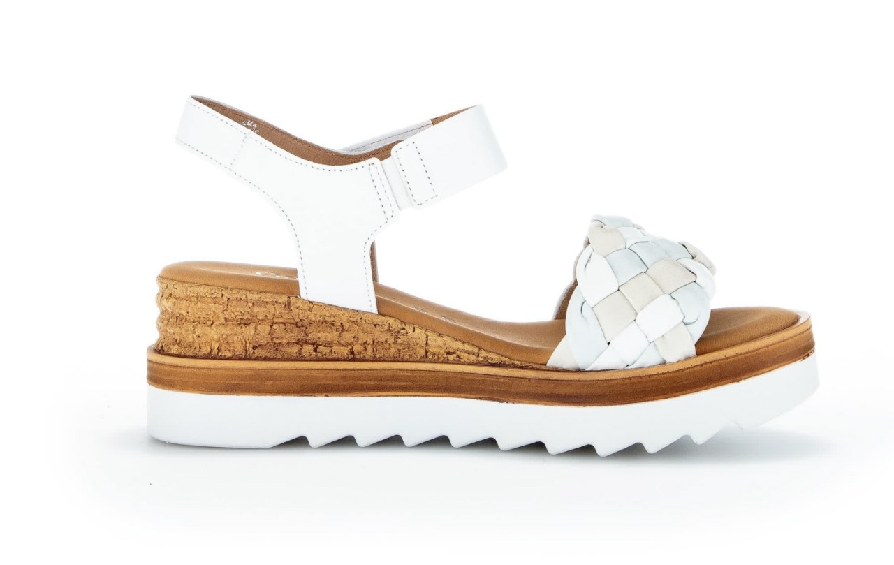 GABOR Klassische Sandalen weiss Comfort 22