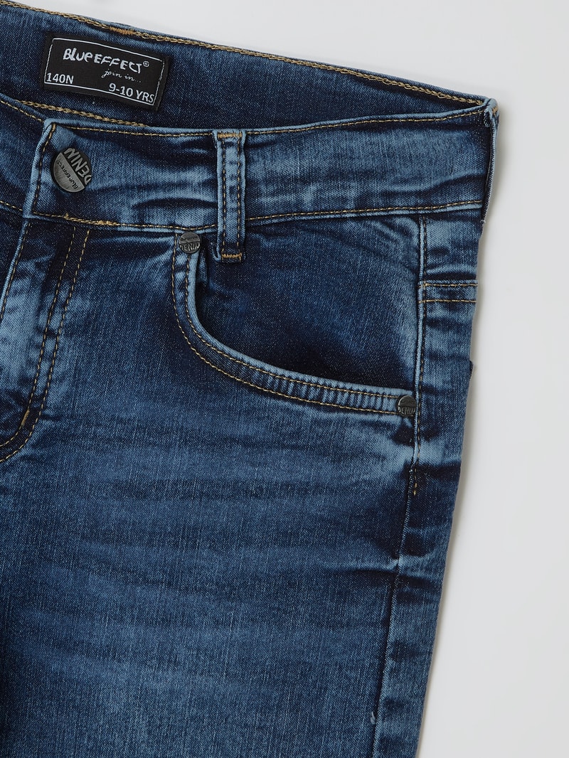 Relaxed Fit Jeans mit Stretch-Anteil in blau