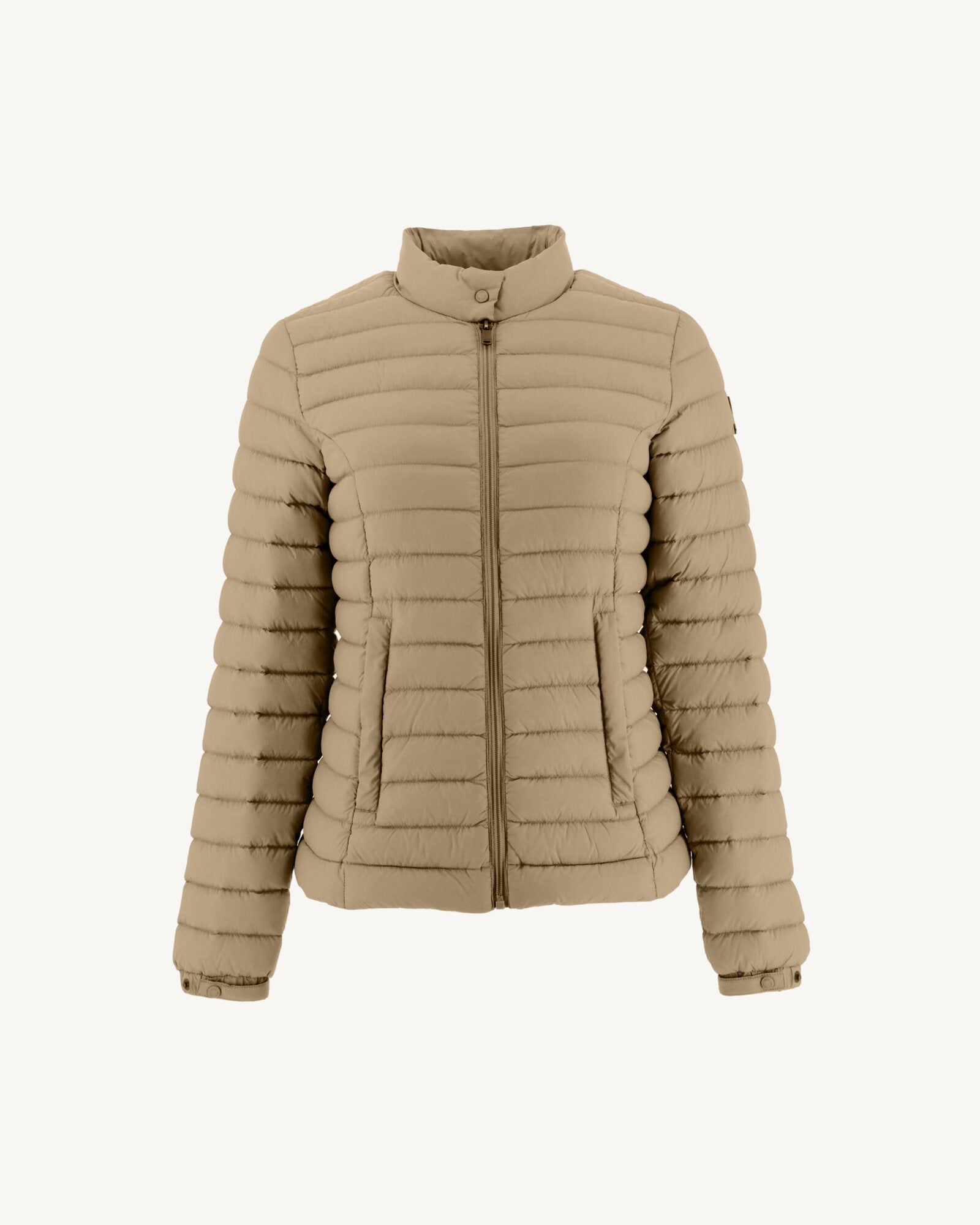 Doudoune légère coupe motard Beige Nina 2.0
